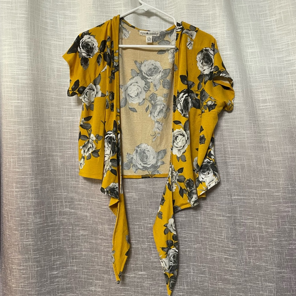 Floral wrap shrug